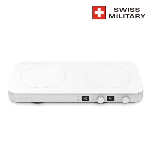 [SWISS MILITARY] 스위스밀리터리 슬림&amp;와이드 2구 인덕션(LCD)_SMA-DB2800
